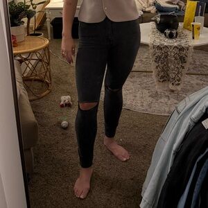 Forever 21 Charcoal Denim Pants